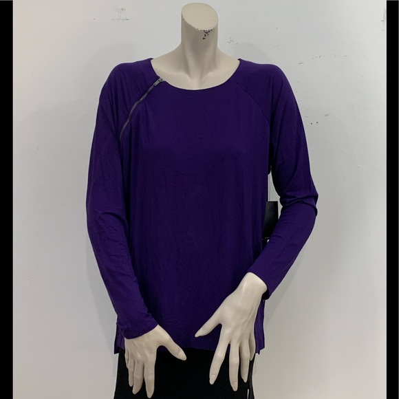 Calvin Klein Jeans Tops - CALVIN KLEIN JEANS PURPLE LONG SLEEVE TOP